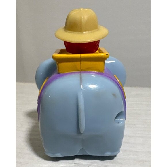 McDonalds Blue Elephant Toy With Baby Ronald In Safari Hat 2013 - Picture 4 of 8